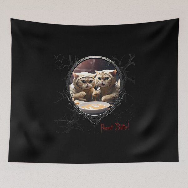Item preview, Cats & Kittens Making A Huge Peanut Butter Mess designed and sold by FatCatStudios.