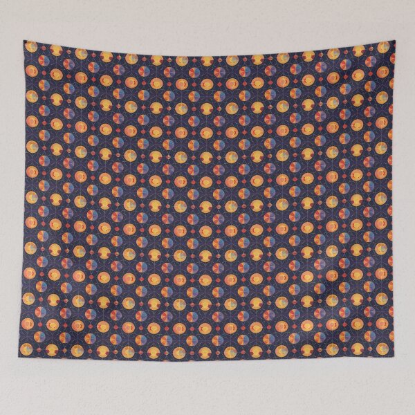 Item preview, Colorful Abstractions Sun And Moon Pattern designed and sold by DreamBackDrops.