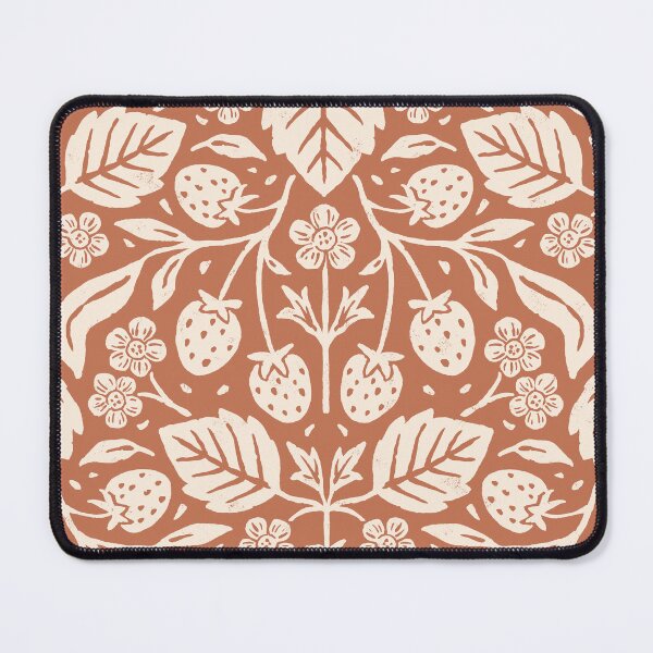Item preview, Block Print Strawberry Garden designed and sold by ohjessmarie.