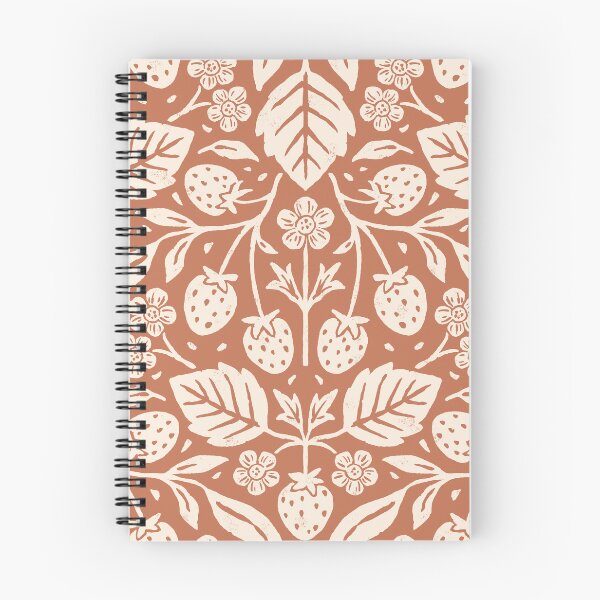 Item preview, Block Print Strawberry Garden designed and sold by ohjessmarie.
