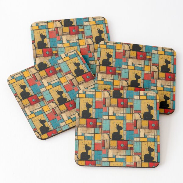 Item preview, Colorful Cat Abstract designed and sold by Piotrek0001.