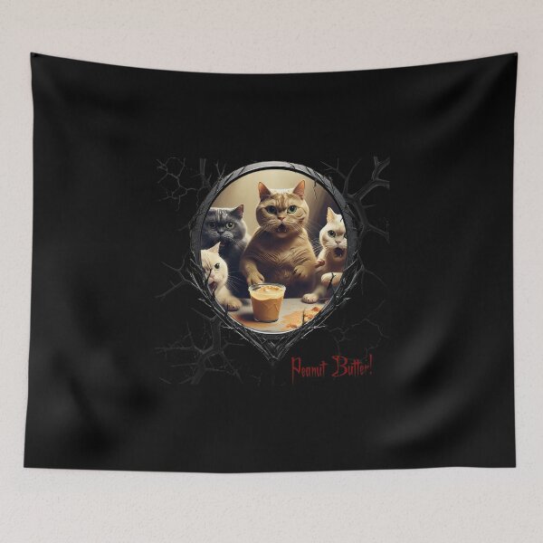 Item preview, Cats & Kittens Making A Huge Peanut Butter Mess designed and sold by FatCatStudios.
