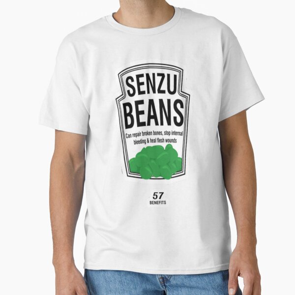 Vista previa del artículo con la obra «Frijoles Senzu», diseñado y vendido por Salmon Boy.