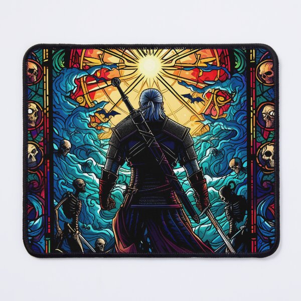 Item preview, Monster Hunter in Stained Glass - Witcher designed and sold by Fenay Designs.