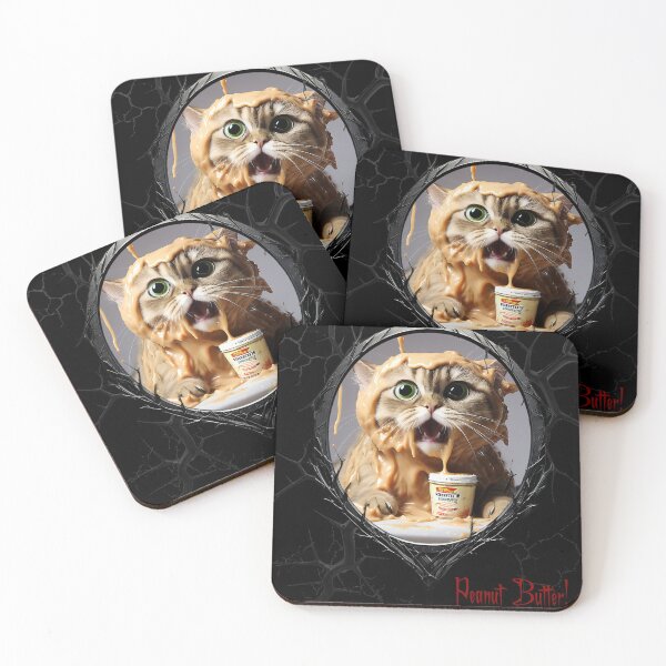 Item preview, Cats & Kittens Making A Huge Peanut Butter Mess designed and sold by FatCatStudios.