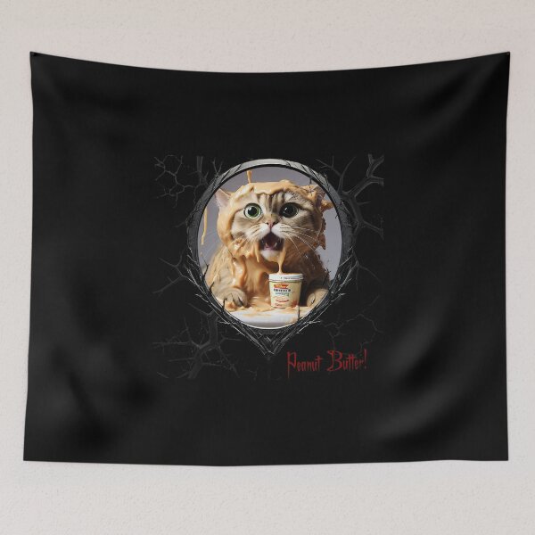 Item preview, Cats & Kittens Making A Huge Peanut Butter Mess designed and sold by FatCatStudios.