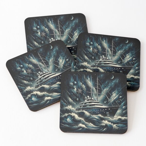 Item preview, Majestic Navy Yacht: Mysterious Marine Expression designed and sold by ByDigitalDream.