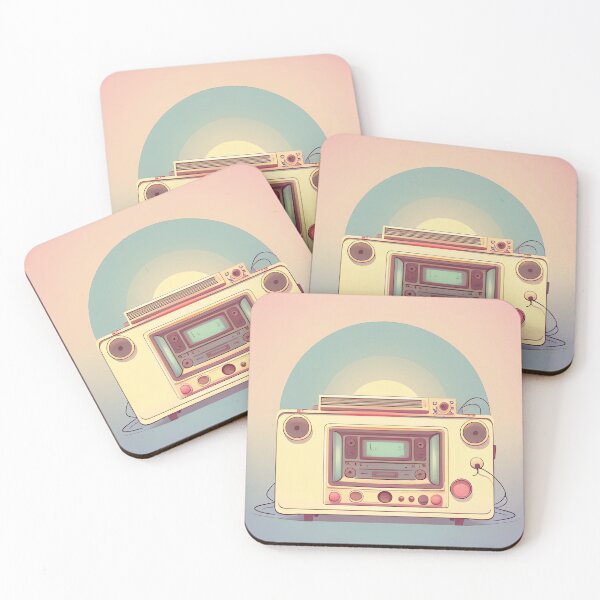 Item preview, Vintage Vibe Pastel Color Retro Radio Drawing designed and sold by thejoyker1986.