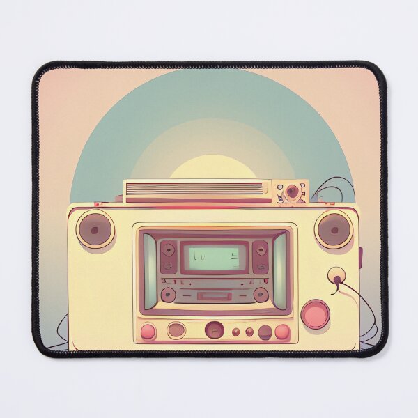 Item preview, Vintage Vibe Pastel Color Retro Radio Drawing designed and sold by thejoyker1986.