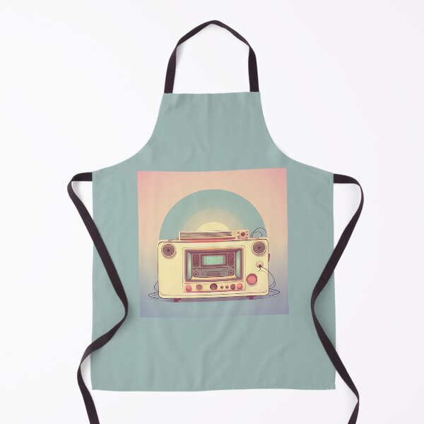 Item preview, Vintage Vibe Pastel Color Retro Radio Drawing designed and sold by thejoyker1986.