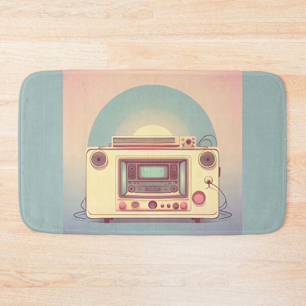 Item preview, Vintage Vibe Pastel Color Retro Radio Drawing designed and sold by thejoyker1986.