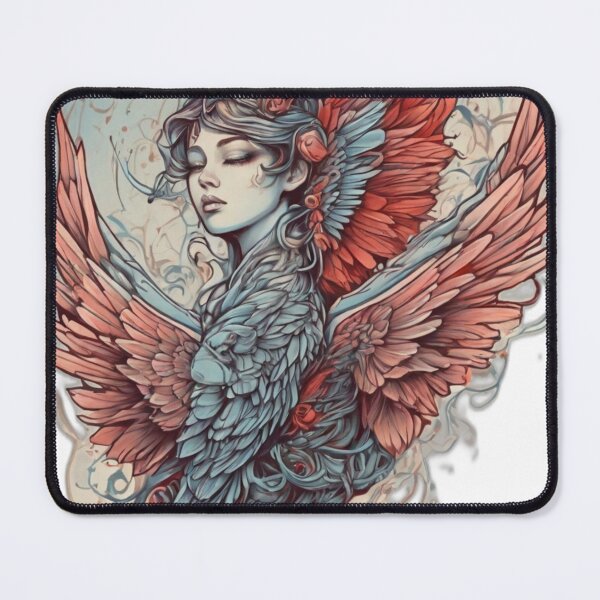 Item preview, Winged Artistry: Elevate Your Style with Future-Inspired Tattoo Designs designed and sold by Leo digital art.