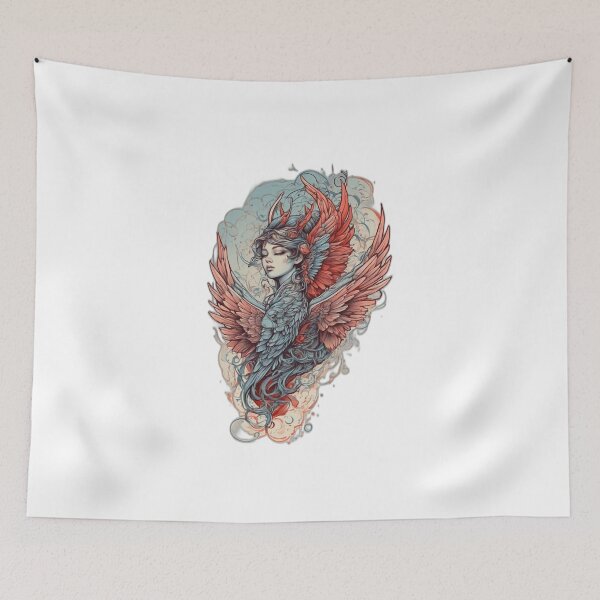 Item preview, Winged Artistry: Elevate Your Style with Future-Inspired Tattoo Designs designed and sold by Leo digital art.