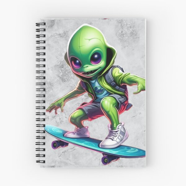 Item preview, Small Alien riding a Skateboard designed and sold by Casanova7000.