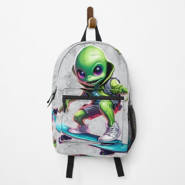 Item preview, Small Alien riding a Skateboard designed and sold by Casanova7000.