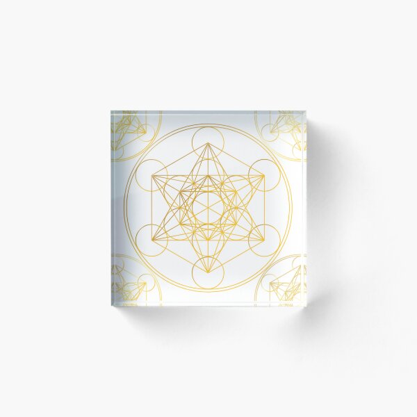 Item preview, Metatron's Cube Tiling White Background designed and sold by Raymond Gilford.