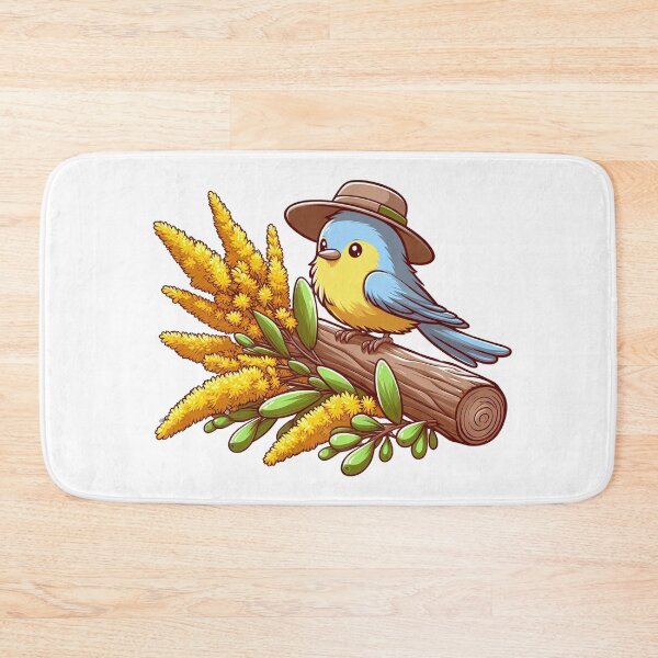 Item preview, Wattle and Bird: A Burst of Color with a Wattlebird designed and sold by Digital Dreams Arts.