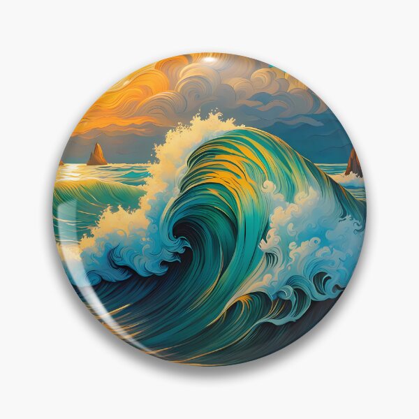 Item preview, Ocean Waves, Ai Generated Art  designed and sold by ACC .