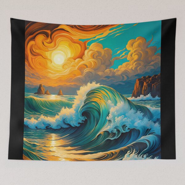 Item preview, Ocean Waves, Ai Generated Art  designed and sold by ACC .