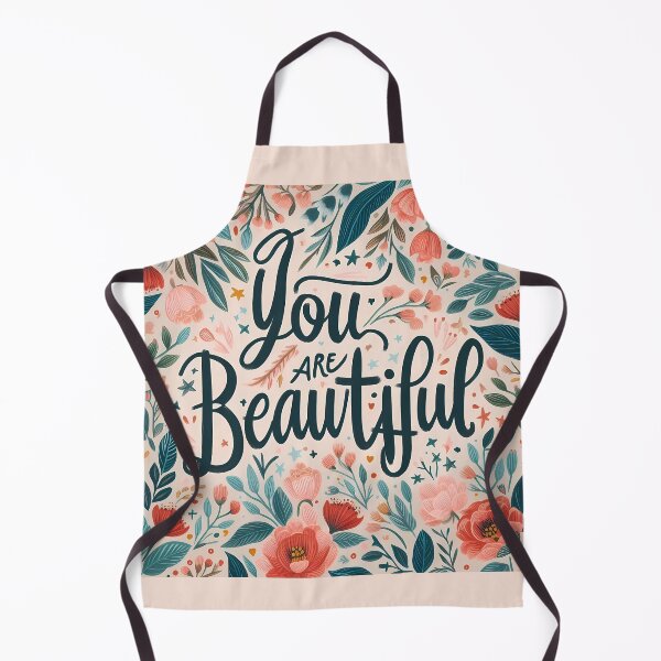Item preview, You Are Beautiful - Motivational Quote with Floral Background designed and sold by DethLock.