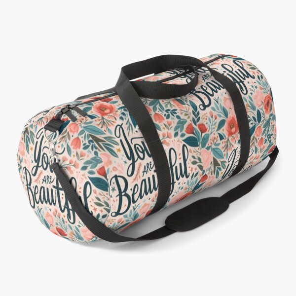 Item preview, You Are Beautiful - Motivational Quote with Floral Background designed and sold by DethLock.