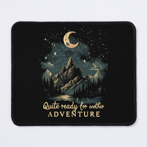 Item preview, Quite Ready for Another Adventure - Moon and Lonely Mountain - Fantasy designed and sold by Fenay Designs.