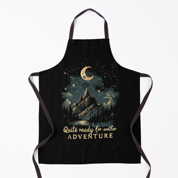 Item preview, Quite Ready for Another Adventure - Moon and Lonely Mountain - Fantasy designed and sold by Fenay Designs.