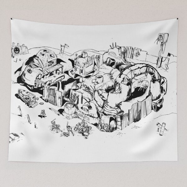 Item preview, Ruins in the desert designed and sold by Ema-Bubble.