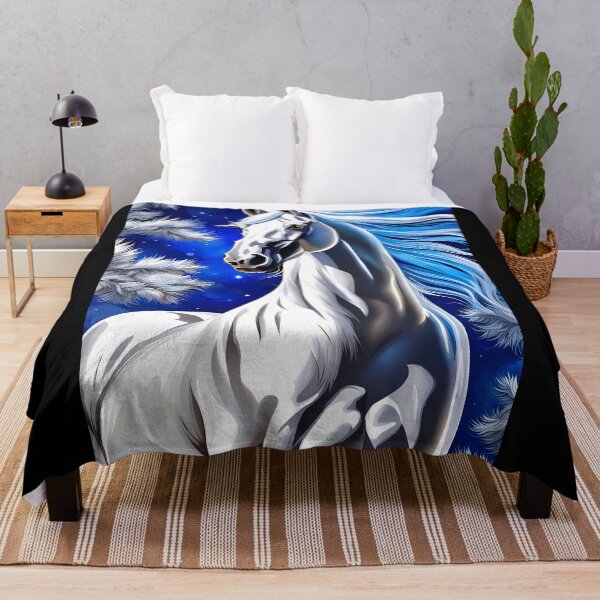 Item preview, Silver Winter Horse, Ai Generated Art  designed and sold by ACC .