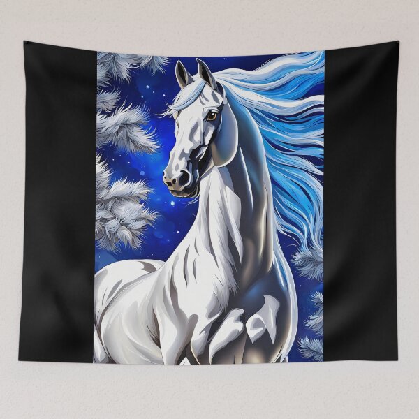 Item preview, Silver Winter Horse, Ai Generated Art  designed and sold by ACC .