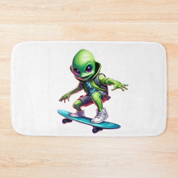 Item preview, Small Alien riding a Skateboard designed and sold by Casanova7000.