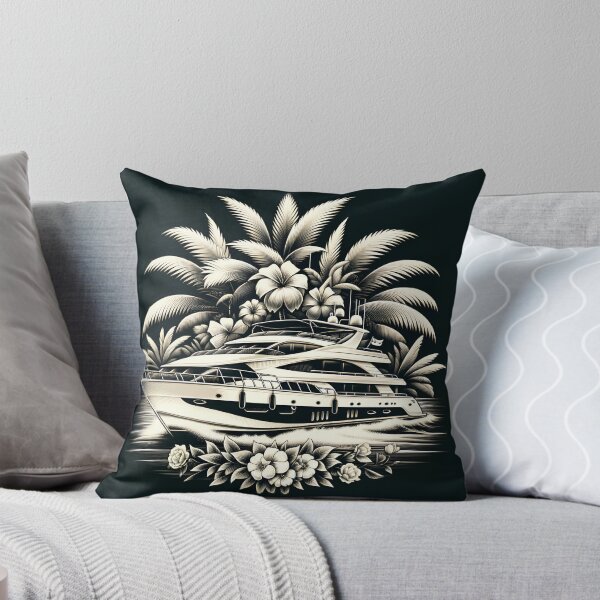 Item preview, Tropical Serenity: Luxurious White Yacht Romance designed and sold by ByDigitalDream.
