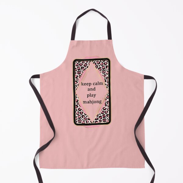 Item preview, keep calm and play mahjong - in leopard pattern frame designed and sold by EmeraldeaArt.