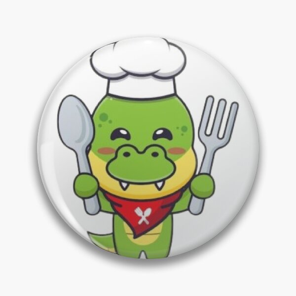 Item preview, Cute Crocodile Ready to Cook Sticker  designed and sold by ZackArt09.