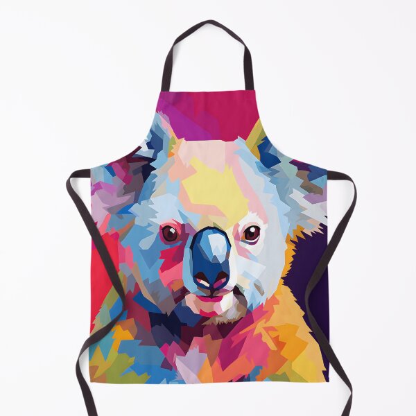 Artikelvorschau, Koala-Porträt. Tier bunt. Tierkissen. entworfen und verkauft von formform.