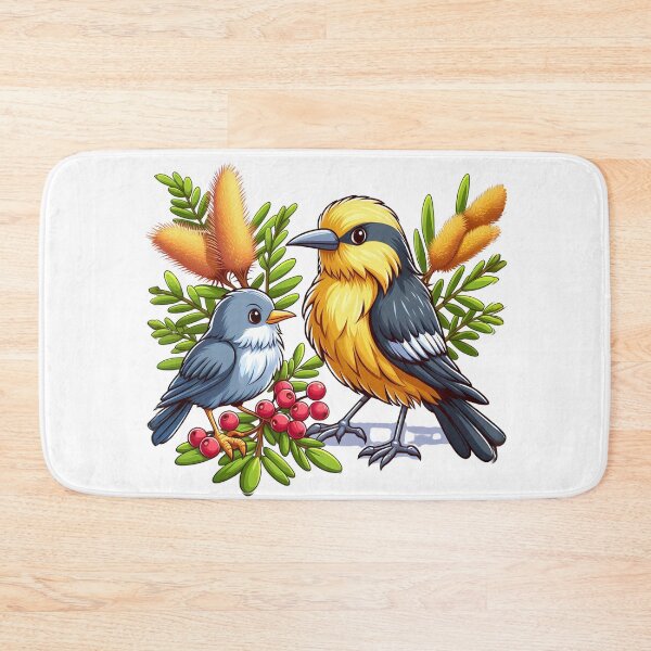 Item preview, Wattle and Bird: A Wattle and bird Complements the Beauty of Flowers designed and sold by Digital Dreams Arts.