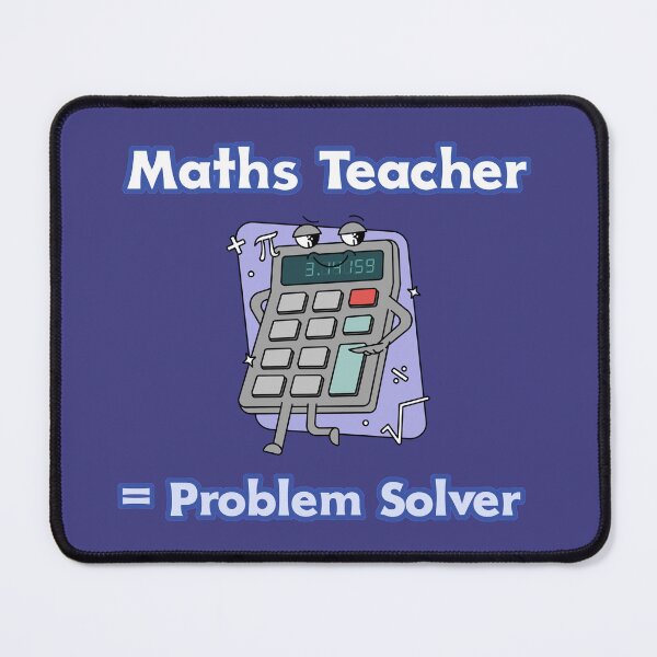 Item preview, Math Teacher Equals Problem Solver designed and sold by Rebel-Design.