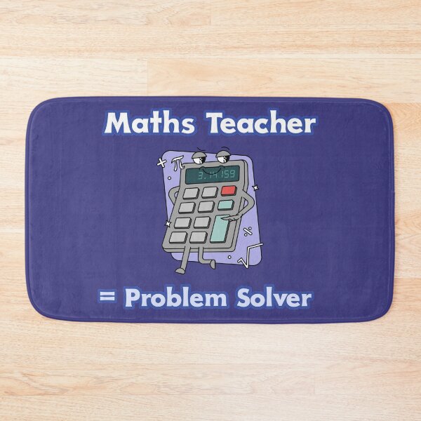 Item preview, Math Teacher Equals Problem Solver designed and sold by Rebel-Design.