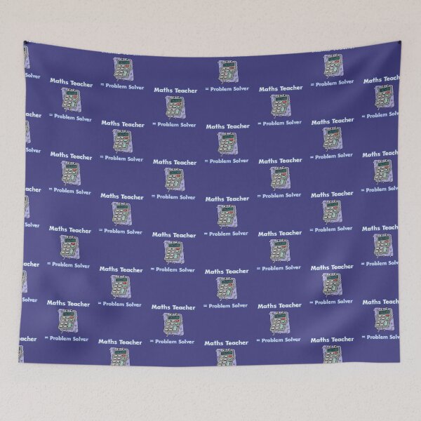 Item preview, Math Teacher Equals Problem Solver designed and sold by Rebel-Design.
