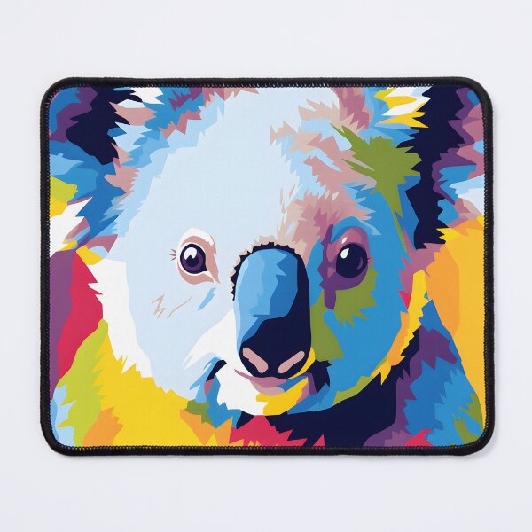 Item preview, koala portrait. animal colorful. Animal throw pillow. designed and sold by formform.