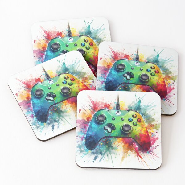 Item preview, Xbox controler gaming watercolor designed and sold by Dominika Farkašová.