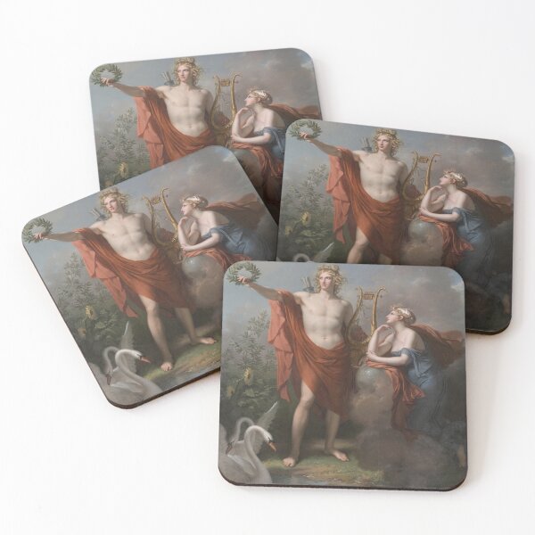 Item preview, Apollo, God of Light, Eloquence, Poetry and the Fine Arts with Urania, Muse of Astronomy  designed and sold by etos-ars.