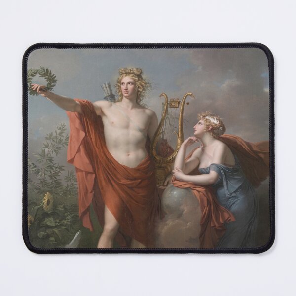 Item preview, Apollo, God of Light, Eloquence, Poetry and the Fine Arts with Urania, Muse of Astronomy designed and sold by etos-ars.