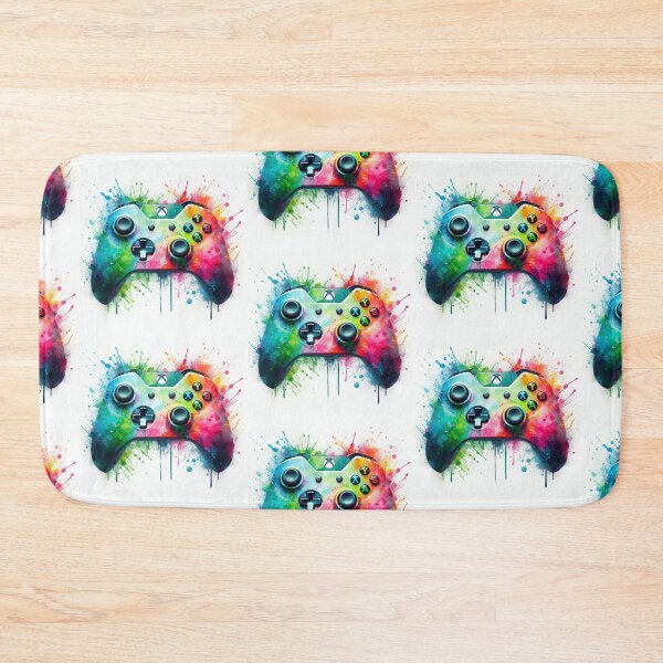 Item preview, Xbox controler gaming watercolor 3 designed and sold by Dominika Farkašová.