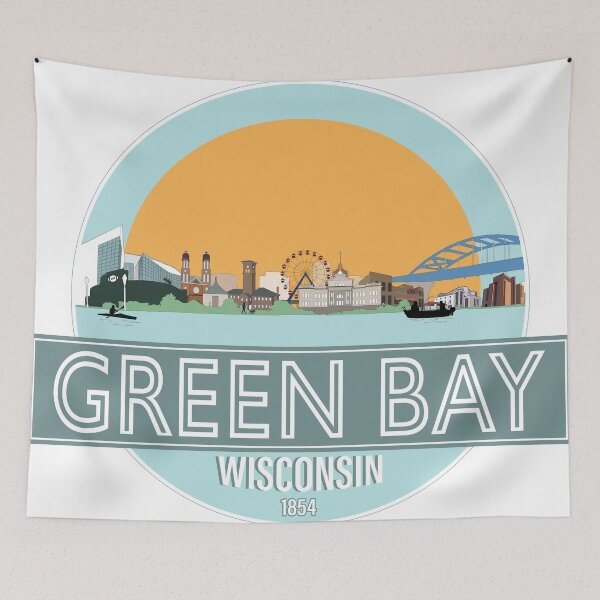 Item preview, Green Bay City Scape designed and sold by GBSwagShop.
