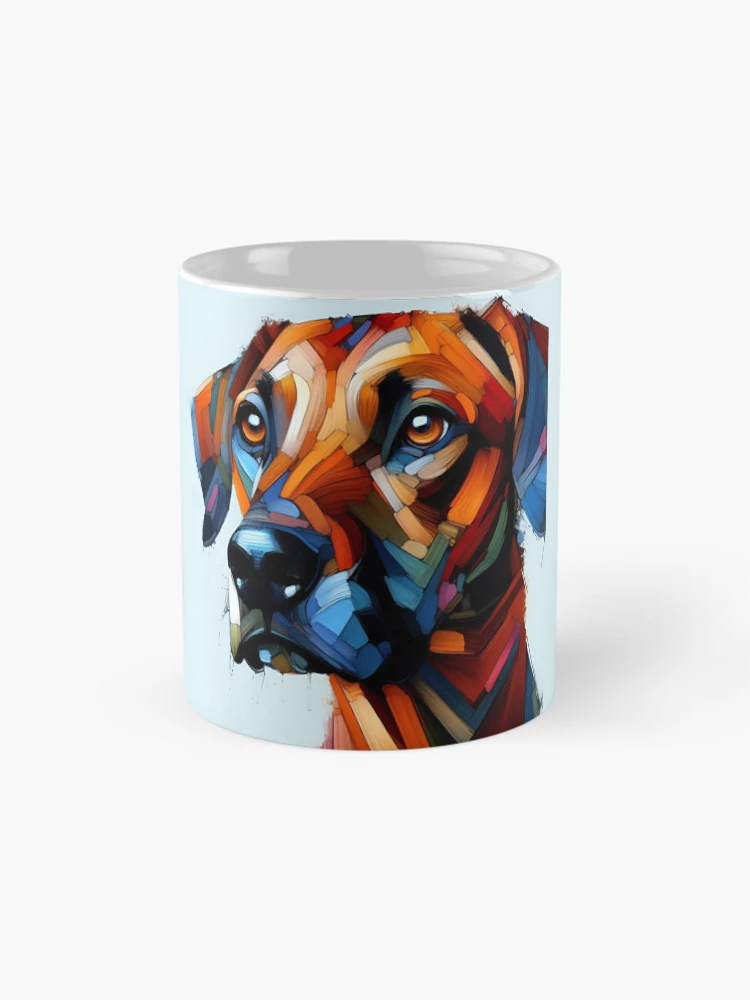 Thumbnail 4 of 6, Coffee Mug, Expressive Rhodesian Ridgeback Design designed and sold by PawspectCreate.