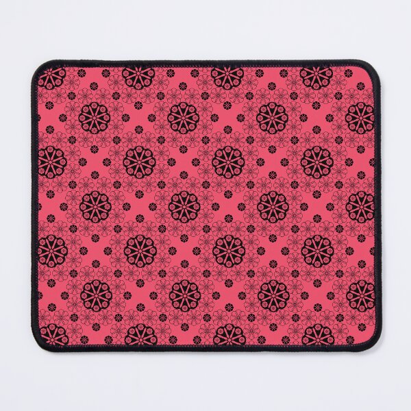 Item preview, Openwork coral black floral pattern designed and sold by fuzzyfox.