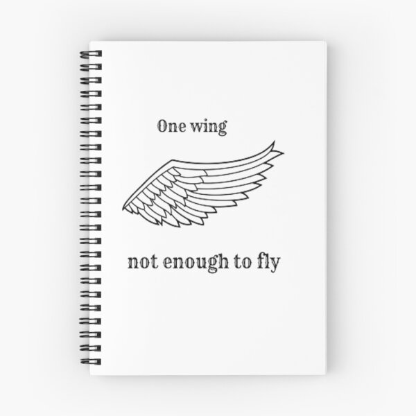Item preview, Soar Beyond Limits: One Wing is Not Enough to Fly Tee designed and sold by mgl-design.