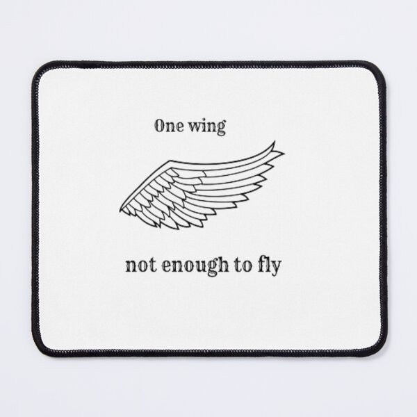Item preview, Soar Beyond Limits: One Wing is Not Enough to Fly Tee designed and sold by mgl-design.