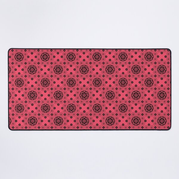 Item preview, Openwork coral black floral pattern designed and sold by fuzzyfox.